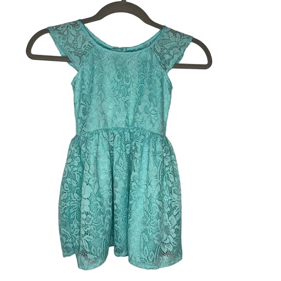EUC Easter Children’s Place Toddler Girls Size 4T Short Sleeve Flowy Lace Dress - Picture 1 of 6